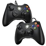 Diswoe Controller 2er Pack für PC Xbox 360, PC Controllers 2er Pack Wired USB Gamepad mit Kabel Joystick USB Joysick Gamepad for Win7/8/10/XP