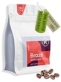 R COFFEE ROASTERY Premium Brazilian Decaf Coffee | [Arabica Kaffeebohnen Entkoffeiniert] | handwerkliche helle Röstung | CO2 Entkoffeinierter | Genau dein Kaffee – nur koffeinfrei (1000g, Espresso)
