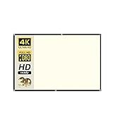 NGBFF Projektorleinwand, Salange Projektionsleinwand 16:9 Weißes Gitter Anti-Licht-Vorhang 100 120 Zoll HD Hohe Helligkeit Faltbares reflektierendes Tuch for Zuhause(130 inch)