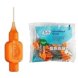 TePe Interdentalbürste Orange (ISO-Größe 1: 0,45 mm) / 1 x 20 Stück / Für eine einfache und gründliche Reinigung der Zahnzwischenräume