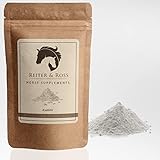 Reiter&Ross Zeolith | fein gemahlen | Zusatzfuttermittel für Pferde - | 100% rein & natürlich | plastikfrei verpackt (1000g)