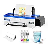 PUNEHOD A3 L1800 DTF-Drucker mit Rollenzuführung, DTF-Transferdruckmaschine für DIY-Druck, dunkle und helle Stoffe, direkt auf Filmdrucker (Ofen nicht im Lieferumfang enthalten)