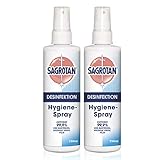 Sagrotan Hygiene Pumpspray – Desinfektionsmittel für Textilien und Oberflächen im Haushalt – 2 x 250 ml Sprühflasche im praktischen Vorteilspack