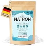 Natron Pulver in Lebensmittelqualität, Natron hochrein zum Putzen und Backen 900g Beutel, Baking Soda Backpulver, Basenpulver