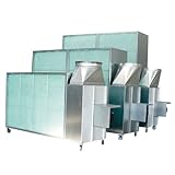 MST-DESIGN Absauganlage Mobile Farbnebelabsauganlage Farbnebelabsaugung Spritzwand 2600 x 1500 x 600 mm I NEU