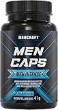 MENCRAFT MEN INTENSE - Männer Kapseln extrastark - DAUERHAFT Rezeptur hochdosiert - mit L-Arginin, Maca, Vitaminen, Ginseng, Ginkgo, 60 Kapseln