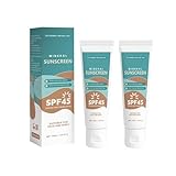 Mineralische Bio-Sonnencreme LSF 45/50 ml, Mineralischer Sonnenschutz für Gesichtskörper, Natürlicher Sonnencreme Gesicht, Sonnenschutz Reisegröße, für alle Hauttypen (2)