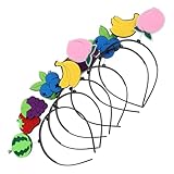 GANAZONO 6 Stück Wassermelonen Stirnband Wassermelonen Geburtstagsdekorationen Wassermelonen Partyzubehör Stirnbänder Wassermelonen Haarspange Erdbeer Haarband Süßes Haar Accessoire