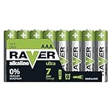 EMOS Raver Ultra Alkaline AAA Micro Batterien 1,5V, LR03, 8 Stück Vorratspack, 7 Jahre lagerfähig,