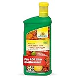 Neudorff BioTrissol Tomaten- und GemüseDünger - Organischer Bio-Dünger für aromatische Tomaten und Gemüse in Balkonkasten, Kübel und Beet, 1 Liter, Grün