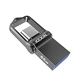 KEXIN USB C Stick 64GB, Typ C Speicherstick OTG Flash Drive USB 3.0 Dual Memory Stick Wasserdicht Flash Laufwerk mit Schlüsselanhänger für PC/Laptop/MacBook/Tablet/Android Samsung Huawei