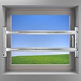 Fenstersicherung Sicherungsstange Türsicherung Einbruchschutz 2Fach 640-1000mm verzinkt