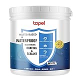 Tapel Flüssige Gummi-Wohnmobil-Dachbeschichtung – 3X Stärker – Weiß 1kg für 1m² – Wasserdichter Dichtstoff für Lecks & Risse, UV-/Kältebeständige Farbe für Metall, Holz & Beton – Innen- & Außenbereich