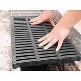 Kunststoff-Entwässerungsgrabenabdeckungen für Hof, Garten, Boden, Außenbereich, Abflussabdeckung zum Blockieren von Blättern, schwarze Kanaldeckel, Ersatz für Abwassergitter, Lochsysteme, Kanalwanne