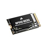 Corsair MP600 Micro 2TB M.2 NVMe PCIe x4 Gen4 SSD – M.2 2242 – Bis zu 7.000MB/Sek. Sequentielles Lesen – Hohe Dichte 3D TLC NAND – Kompatibel mit Lenovo Legion Go und Dünne Notebooks – Schwarz