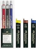 Faber-Castell 130622 Druckbleistift TK-Fine 3 Sparset (plus ein Stift 0,35 mm, 0,5 mm und 0,7 mm)