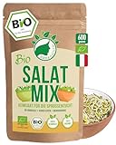 Bio Salat-Mix Sprossen Samen 600g | Keimfähiges Bio-Saatgut zur Sprossenzucht | Microgreens fürs Sprossenglas | geprüft & abgefüllt in Deutschland