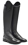 Rhinegold Equestrian Unisex, Schnürung, Gr, Kalb, Rhinegold De-Luxe Reitstiefel aus Leder, geschnürt, 6(39)-Calf 0-BK, Schwarz