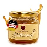 Rohhonig – 125 g Glas Echter Deutscher Honig, naturbelassen & kaltgeschleudert – Blütenhonig aus regionaler Imkerei, ungefiltert & ohne Zusätze – vom Imker Pabel