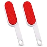 Kayuneed Fusselbürste, 2 Stück zweiseitige Fusselbürste, Bürste für Kleidung & Stoffe mit XL-Bürstenfläche, Fusselbürste für Kleidung zum Entfernt Tierhaare und Flusen von Kleidung und Möbeln