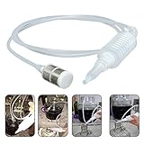YEELIKE Brew Siphonröhre Kunststoff, Abziehschlauch Wein Länge 2M Heberfiltersatz Siphon Rohr Schlauch Filter für Hausgemachter Wein Bier