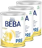 BEBA Nestlé BEBA Pre Anfangsmilch, Anfangsnahrung von Geburt an, 3er Pack (3 x 800g)