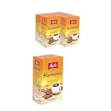 Melitta Harmonie Mild Filter-Kaffee 6 x 500g, gemahlen, Pulver für Filterkaffeemaschinen, milde Röstung, geröstet in Deutschland, im Tray