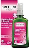 WELEDA Bio Wildrose Harmonisierendes Pflege-Öl, Naturkosmetik Körperöl aus Rosen zur Pflege trockener und anspruchsvoller Haut, mit angenehmen Rosen Duft, 100ml