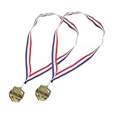 ibasenice 2 Stück Bowling Medaillen Bowling Zubehör Bowling Trophäen Medaillen Gold Sport Auszeichnungen Sportmedaillen Siegertrophäen Medaillen Bowling Partygeschenke Kreative