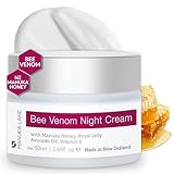 Manuka Lane Bee Venom Nachtcreme für Gesicht und Hals mit Süßmandelöl, Kernelöl, Pflanzenextrakten und Vitamin E, pflanzliche Formel, sorgfältig formuliert, um Ihre Haut jung und gesund zu halten!