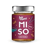 Fairment Premium Aka Tsubu Miso - Traditionell fermentiert - 100% bio - Vegan und glutenfrei - Ideal für Suppen - Glas 200g