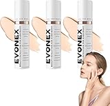 Evonex Age Defying Foundation, Evonex Foundation, Light Sheer Coverage Tinted Face Sunscreen, Anti-Aging Tinted Moisturizer Cream (3pcs)