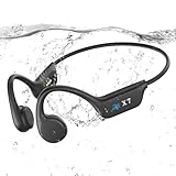 Guudsoud Knochenschall Kopfhörer,Kopfhörer Schwimmen, Bluetooth IP68 wasserdichte Kopfhörer Schwimmen mit 32GB Speicher MP3 Player, Open Ear Sport Kopfhörer Kabellos für Schwimmen Laufen