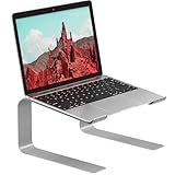 BONTEC Laptop Ständer, Ergonomischer Laptop Ständer für Schreibtisch, Notebook-Ständer Kompatibel mit den meisten 10-17,3-Zoll-Laptops, Silber-