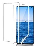 ICESPRING für Panzerglas für Samsung Galaxy S10 Plus Schutzfolie, 2 Stück Weich TPU Kratzfest Panzerfolie für Samsung S10+ Folie, Fingerabdruck-ID Schutzglas für Galaxy S10 Plus Panzer Schutz Glas