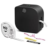 Phomemo Etikettendrucker, Mini Bluetooth P12 Beschriftungsgerät Selbstklebend, Etikettiergerät Kompatibel with iOS & Android Phone, Thermotransfer-Label Printer für Zuhause, Büro