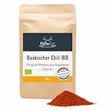 BIO Baskischer Chili | Original Chili Pulver d'Espelette Baskenland Frankreich | Premium 'Gorria' gemahlen | 50g - Pfefferdieb