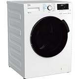 Beko WDW85141Steam1 b300 freistehender Waschtrockner, 8 kg Waschen, 5 kg Trocknen, allergikergeeignet, Touch-Display mit Startzeitvorwahl 0-24 h, Bluetooth, Dampffunktion, Nachlegefunktion, Weiß