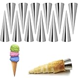 12 Stück Cannoli Backform,Cannoli Formen,Schillerlockenform,Schaumrollenformen,Cannoli,Edelstahl Cannoli Form Schaumrollen Backform,Schaumrollenformen Klein,Fur Sahnehorn Croissant