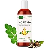 MoriVeda Moringa Öl Premium I 100ml I Erstpressung sonnengereifter Oleifera Samen I Pflege für Haut, Haar, Wunden und Narben I Anti-aging I Speiseöl