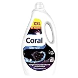 Coral Colorwaschmittel Black Velvet Flüssigwaschmittel für länger intensives Schwarz mit Farbpflege-Kraft natürlicher Herkunft 60 WL