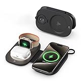 Faltbare 3-in-1 kabellose Ladestation für Apple, kompatibel mit Magsafe-Ladeständer, magnetische kabellose Ladestation für iPhone 16, 15, 14, 13, 12, Airpods Pro, Apple Watch Ultra