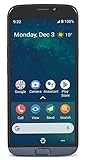 Doro 8050 4G Smartphone mit Touchscreen, Benutzeroberfläche auf Basis Android 9, 13 MP Kamera, 5 MP Front-Kamera, 16 GB interner Speicher, 2 GB RAM, Schwarz