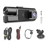 Kamera für die Windschutzscheibe vorne und hinten | Autokamera mit Aufnahme 1080P mit automatischer Überwachung Smart 3 für Parkplatz, Fahrer, Fahrzeug, Reisen