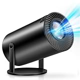 Oyajia CY300 Mini Beamer, 4K 1080P Unterstützung, mit WiFi 6 Bluetooth Projektor mit 180° drehbarer Stand, tragbarer Heim- und Outdoor-Projektor, für Android/iPhone/PC/Mac/Switch