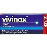 vivinox SLEEP Schlafdragees: Schlafmittel zur Kurzzeitbehandlung von Schlafstörungen, für Einschlafen & Durchschlafen, mit Diphenhydramin bei Schlafstörungen, 50 Stück