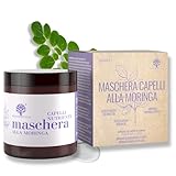 Trockenes-Haar-Maske 99% natürlich | Mit Moringa, Kokos- und Arganöl | Regenerierend und revitalisierend | Repariert Spliss | Mit Provitamin B5 | Hergestellt in Italien von RedMoringa | 250 ml