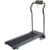 Tunturi Cardio Fit T5 Laufband für zuhause| Klappbar | 10KM/H für Lauftraining mit LCD Bildschirm | Walking pad