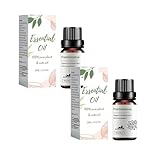 ätherische öle, Weihrauch Ätherisches Öl Für Aromatherapie Und Massage Raumduft Auto-Diffuser Natürlich Belebend Entspannend Atemwegsunterstützung (2PCS, 10ML)