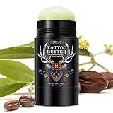 Tattoo Aftercare Butterbalsam, verbessert die Farben, alte und neue Tattoo-Feuchtigkeitscreme, Heilaufheller zur Farbverbesserung, natürliche Bio-Tattoo-Creme, natürlich ohne Reizung, 74 g